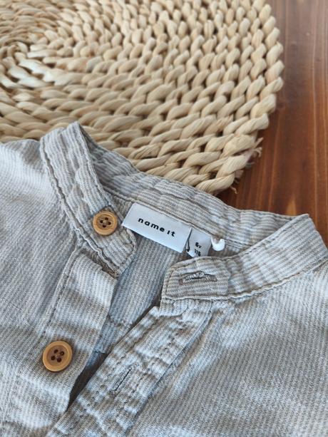 Pásikavá lanová košela name it 110-116, name it,110