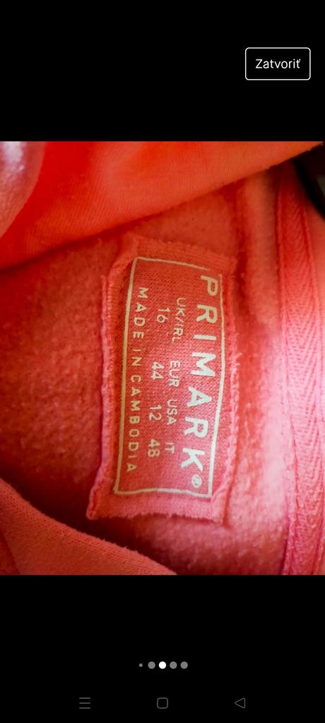 Mikina ružová, primark,m