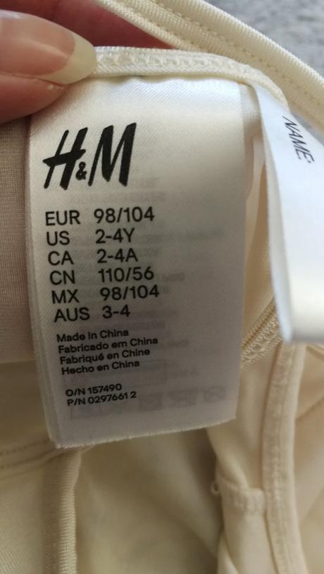 H&m tanečné šaty s mačičkou 2-4 r, 104