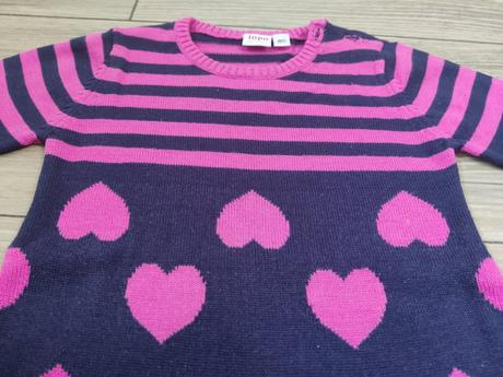 Predĺžený pulóver /pletená tunika, 86