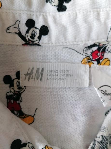 Košeľa mickey, h&m,122