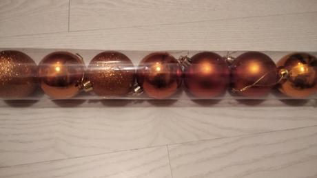 Vianočné oranžové gule 12 ks,