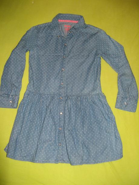 Šaty riflove 122/128, 122