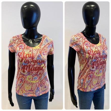 Dámske vzorované tričko s nápisom (xs), xs