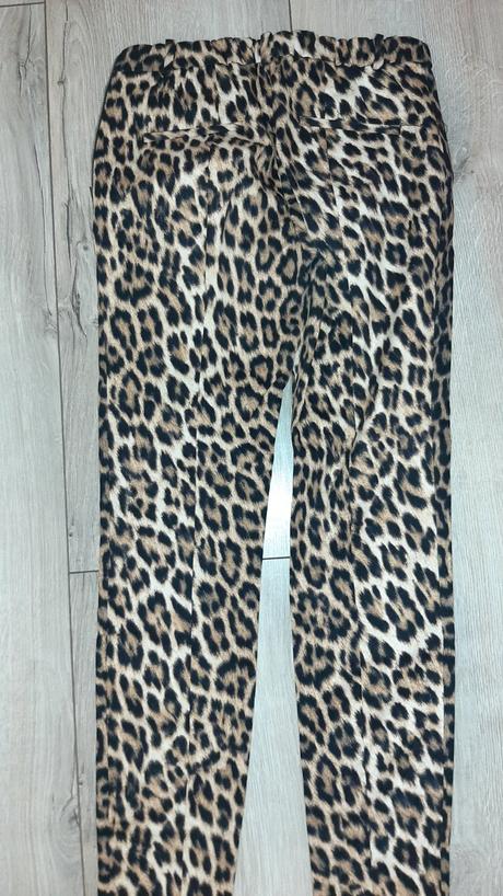 Nohavice s leopardím vzorom zara, zara,s