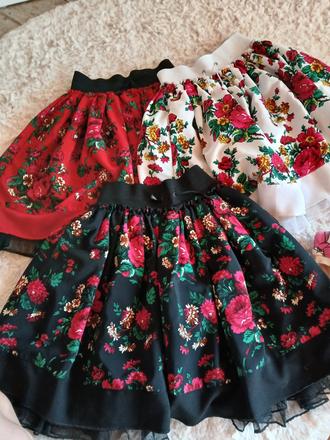 Kvetinove sukne folk - velk.36 a 38, 36