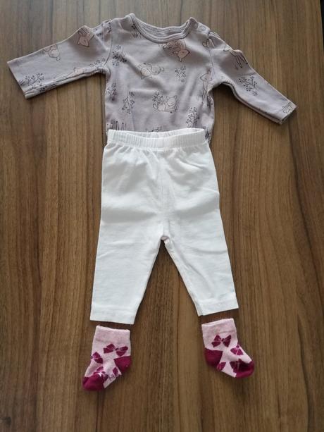 Súprava body, legínky a ponožky, 62