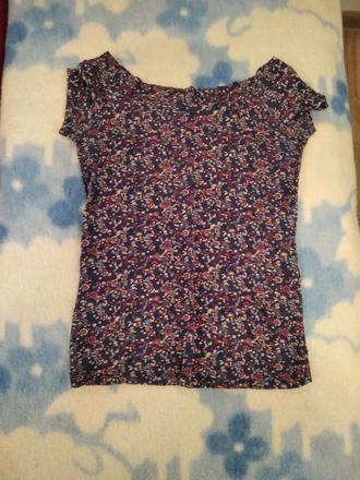 Tričko s kvietkami veľkosť m, terranova,m