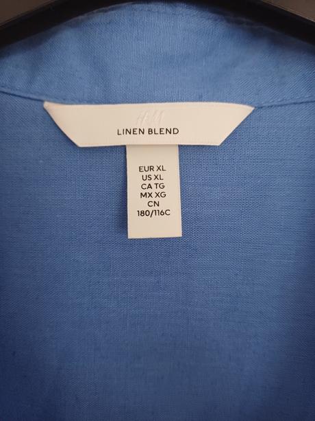 Dámska modrá košeľa, h&m,48