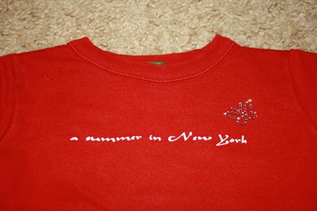 Cervené tricko, benetton,74