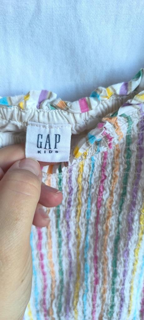 Farebné pásikové šaty, gap,152