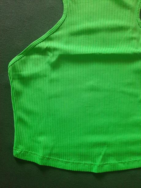 Zelený crop top, tezenis,m