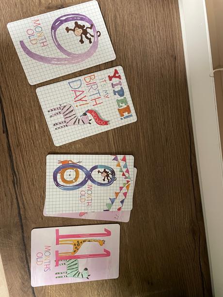 Kartičky pre fotenie bábätka, 