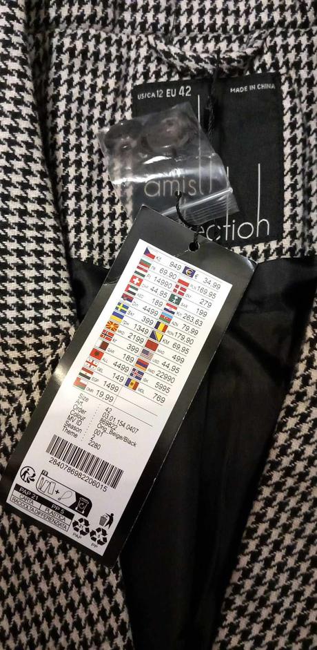 Jarný kabátik, amisu,42 / xl