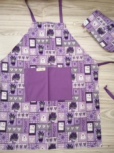 Dámska zastera+chňapka+domčeky, 