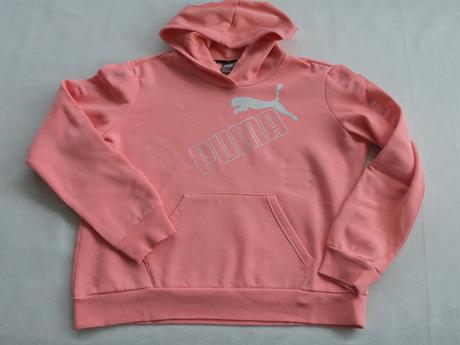 Mikina lososová puma s kapucňou, puma,xl