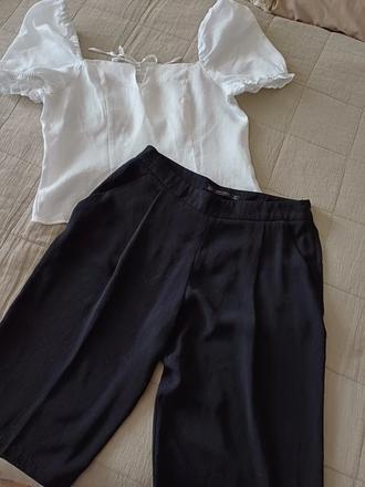 Set-blúzka a voľné kraťasy zara č.s/m, zara,s