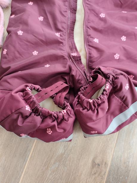 Hrubá zimná kombinéza h&m burgundi, h&m,92