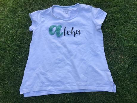 3 dámske tričká - zelené, modré a biele aloha, m