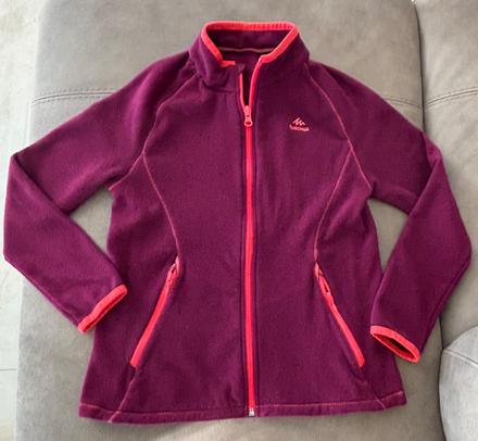 Flisova mikina 8-10 rokov, quechua,128