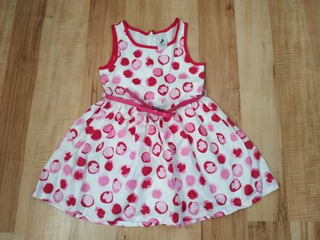 Dievčenské letné šaty s opaskom veľ. 92, palomino,92