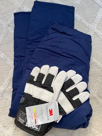 Hrubé nohavice+ pracovne rukavice, 46