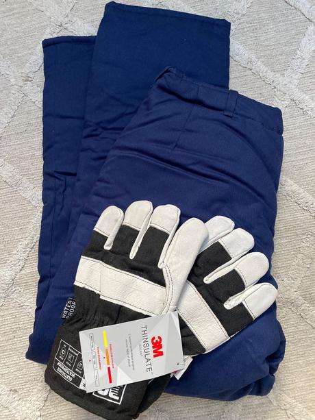 Hrubé nohavice+ pracovne rukavice, 46