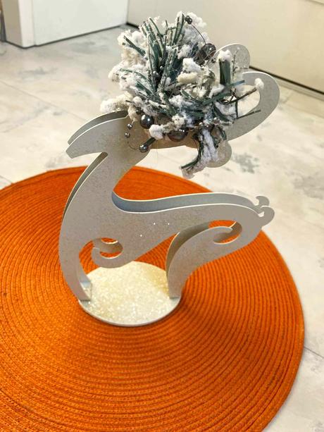 Vianočná dekorácia - svietnik,