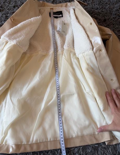 Prechodný kabát/zateplený pogumovaný kabátik, river island,134