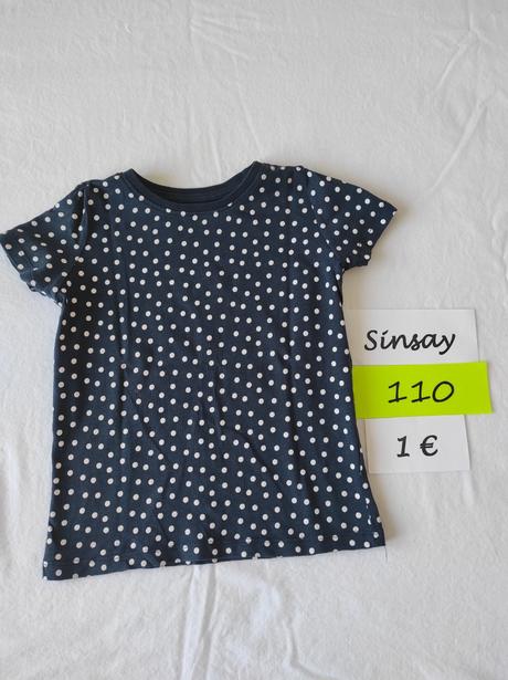 Tričká krátky rukáv, rôzne, sinsay,110