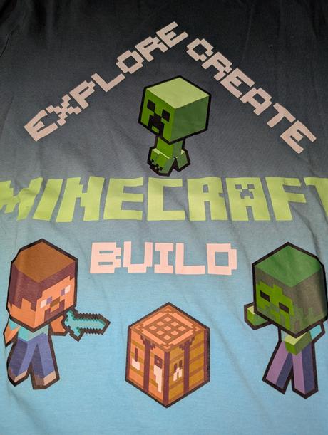 Málo nosené tričko minecraft, 152