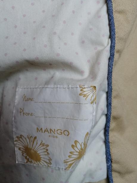 Prechodný kabat, mango,164