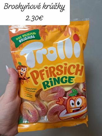 Trolli broskynove kruzky, 