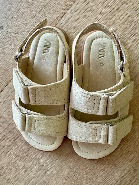Detské kožené barefoot sandále veľkosť 25, zara,25