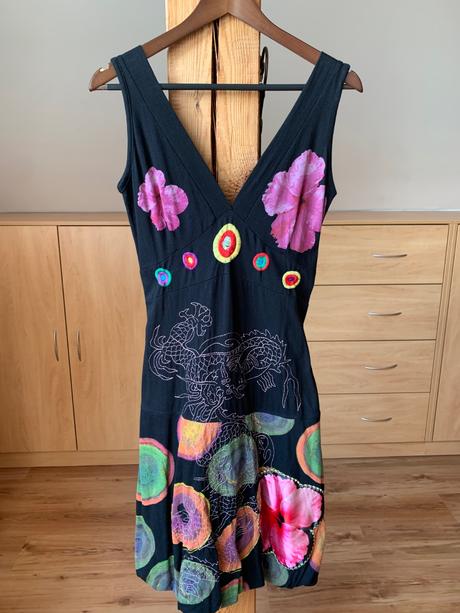 Desigual šaty čierne, desigual,s
