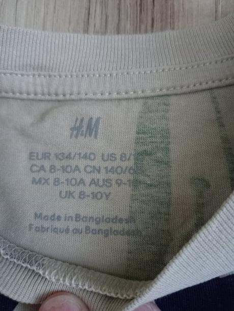 Tričko pracovné stroje, h&m,140