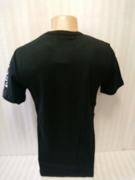 Pánske čierne tričko, gold milano, s