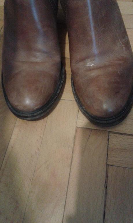 Kožené značkové čizmy, 37