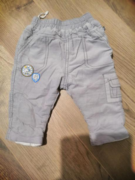 Zateplené menčestrové nohavice, okay,68