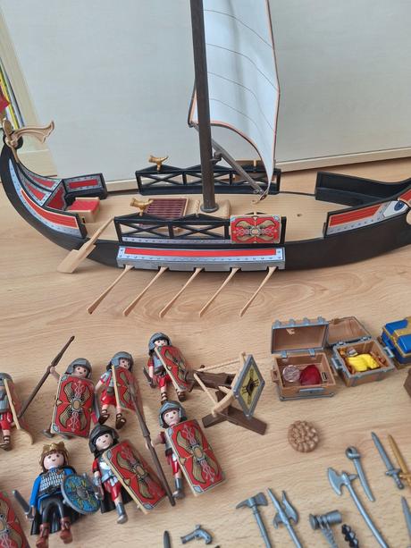 Mega set playmobil rímska galéra a príslušenstvo,