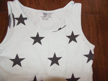 Tričko zelené - hviezdy, h&m,170