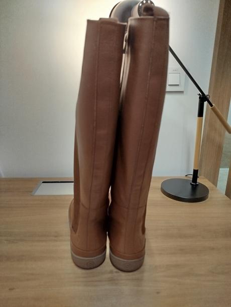 Barefoot vysoké čižmy harper brown leather, 43