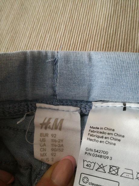 Leginy s riasenim, h&m,92