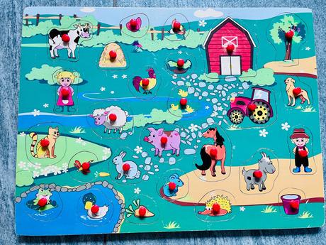 Puzzle drevene dvor, 