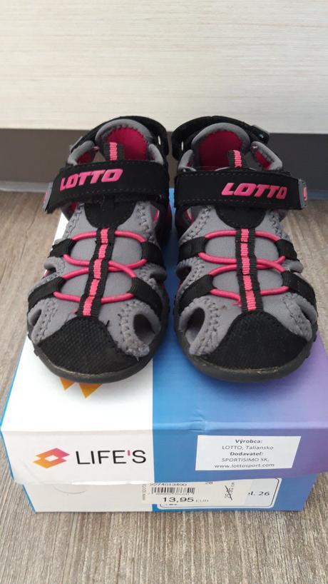 Sandálky, lotto,26