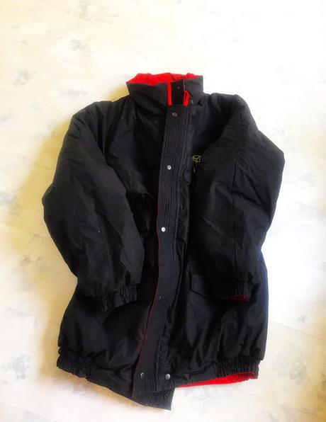 Pérová obojstranná teplá bunda xxl/3xl, xxl