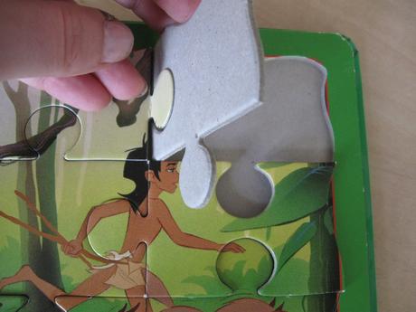Leporelo s puzzle kniha džungle, 