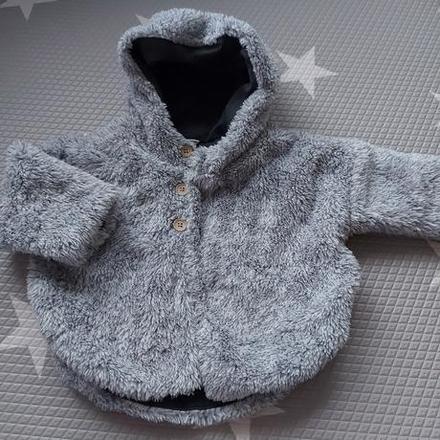 Kabátik pre bábätka na štýl pončo, next,74