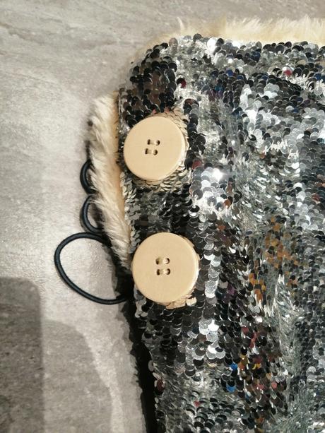 Strieborné flitrové čižmy v39 vd 25cm, 39