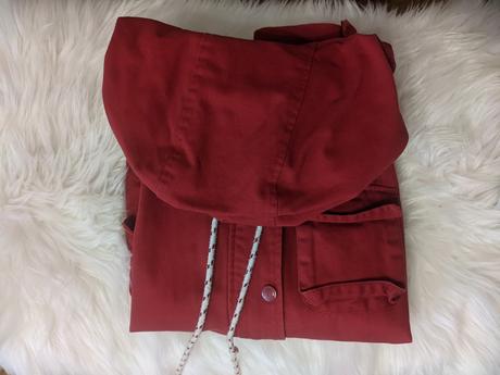 Cropp vínová riflová bunda, s